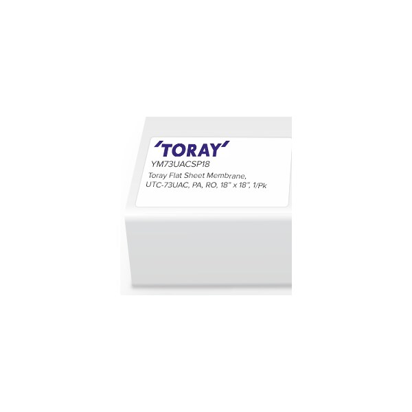 Toray Flat Sheet Membrane, UTC-73UAC, PA, RO, 457 x 457mm, 1/Pk